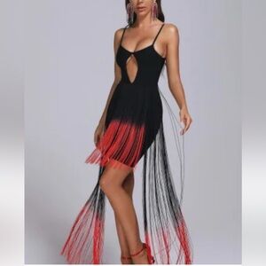 Bella Barnett Black Asymmetrical‎ Cocktail Sundress